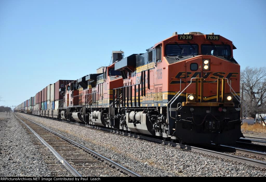 Eastbound stack train